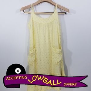 3 for $20 |  Eloise Tank Yellow Polka Dots Pockets